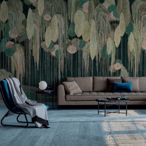 Enchanted Hanging Botanical Elements Wallpaper Mural