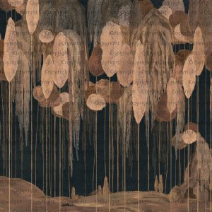 Enchanted Hanging Botanical Elements Wallpaper Mural