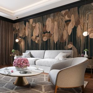 Enchanted Hanging Botanical Elements Wallpaper Mural