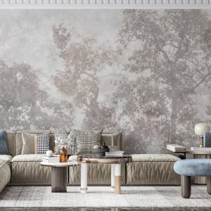 Ethereal Forest Mist Wallpaper Mural