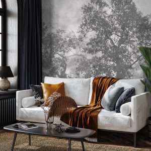 Ethereal Forest Mist Wallpaper Mural