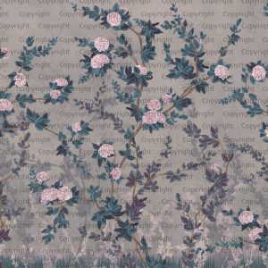 Midnight Rose Garden Vintage Charm Wallpaper Mural