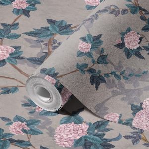 Midnight Rose Garden Vintage Charm Wallpaper Mural