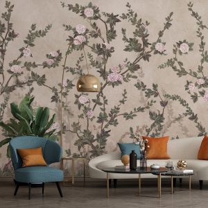 Midnight Rose Garden Vintage Charm Wallpaper Mural