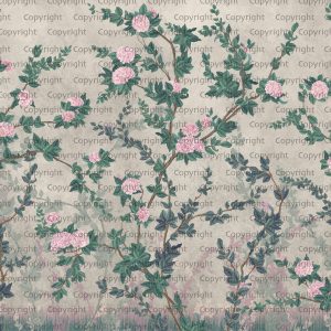 Midnight Rose Garden Vintage Charm Wallpaper Mural