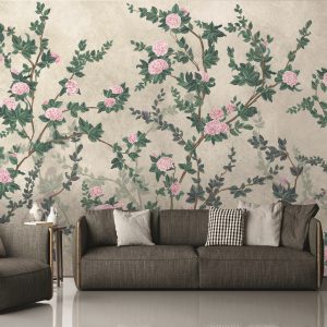 Midnight Rose Garden Vintage Charm Wallpaper Mural