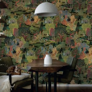 Vintage Woodland Tapestry Wallpaper Mural
