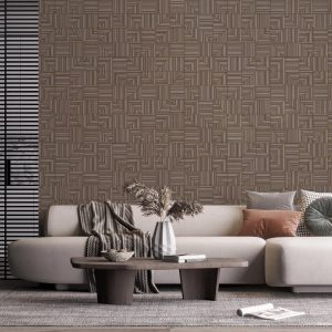 Modern Geometric Shapes Contemporary Wallpaper