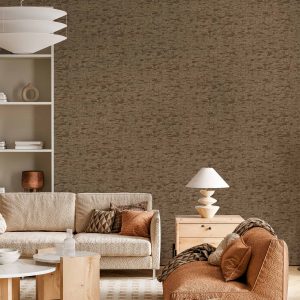 Cork Wood Bark Tree Trunk Deep Embossed Wallpaper