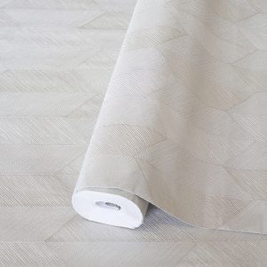 Contemporary Embossed Geometric Shapes Wallpaper