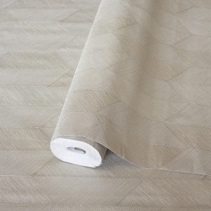 Contemporary Embossed Geometric Shapes Wallpaper