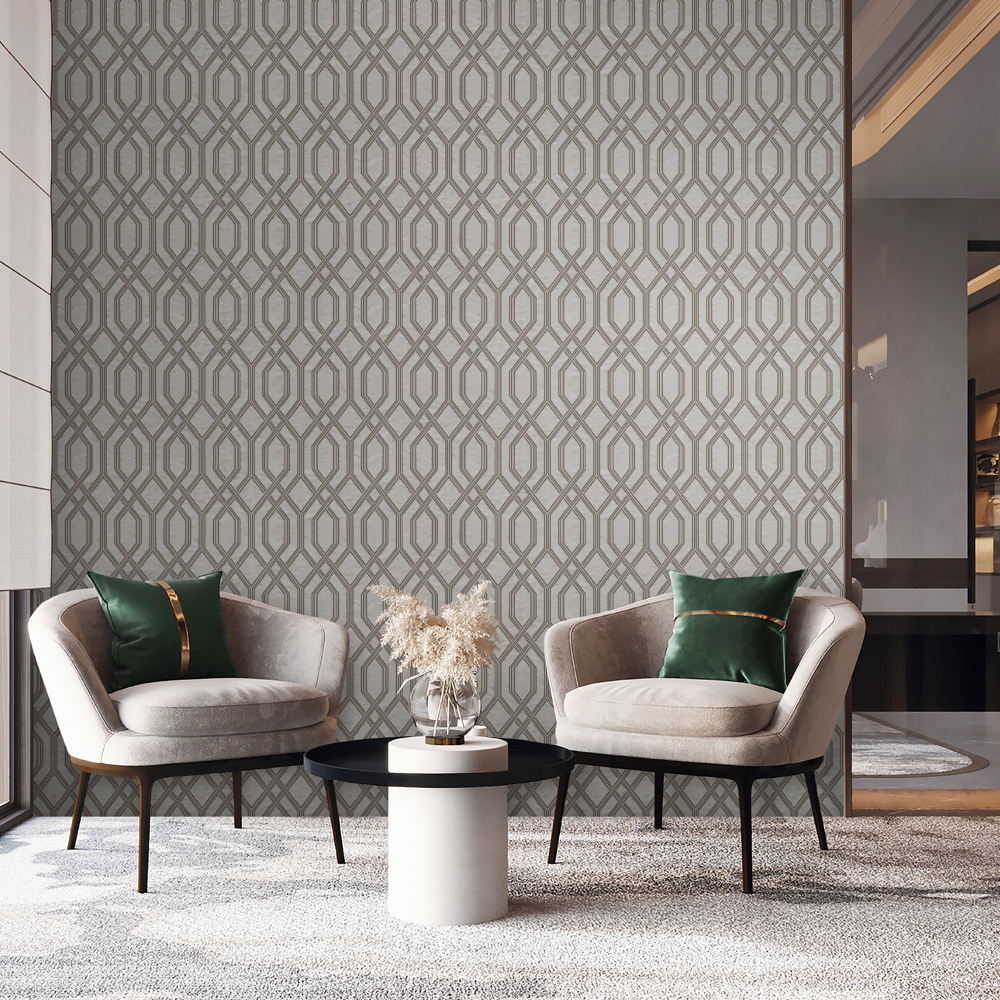 Modern Flocked Geometric Embossed Wallpaper 18 Modern Flocked Geometric Embossed Wallpaper
