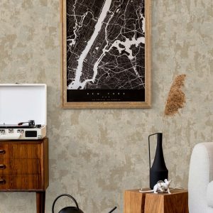 Distressed Worn Solid Color Abstract Wallpaper