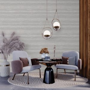 Shiny Horizontal Striped Luxury Glossy Wallpaper