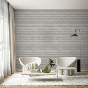 Shiny Horizontal Striped Luxury Glossy Wallpaper