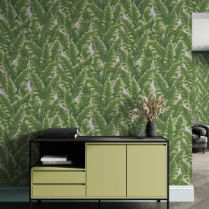 Botanical Exotic Plants Luxury Leaf Pattern Tropical Wallpaper
