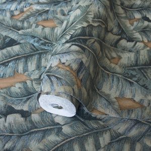 Botanical Exotic Plants Luxury Leaf Pattern Tropical Wallpaper