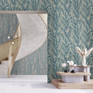 Botanical Exotic Plants Luxury Leaf Pattern Tropical Wallpaper