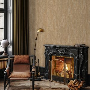 Urban Chic Metallic Accent Modern Abstract Wallpaper