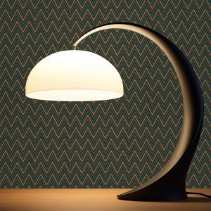 Geometric Deep Embossed Zigzag Pattern Chevron Wallpaper