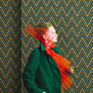 Geometric Deep Embossed Zigzag Pattern Chevron Wallpaper