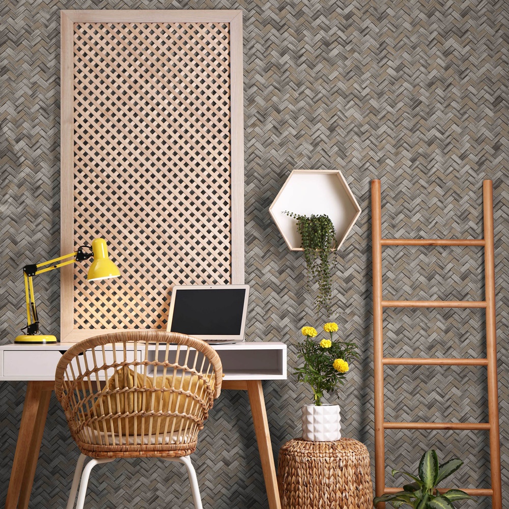 Braided Geometric Pattern Jute Basket Weave Chevron Wallpaper 15 Braided Geometric Pattern Jute Basket Weave Chevron Wallpaper