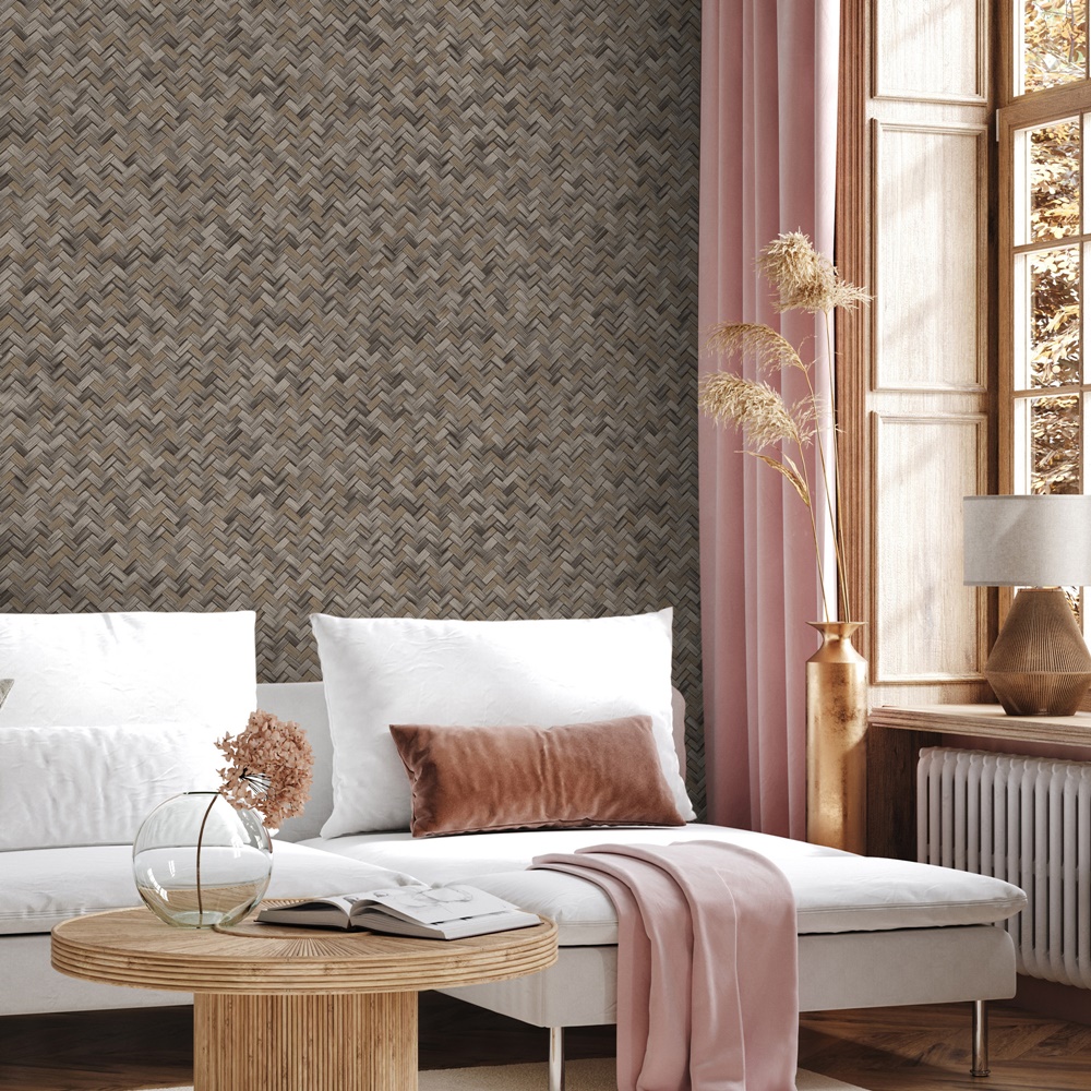 Braided Geometric Pattern Jute Basket Weave Chevron Wallpaper 16 Braided Geometric Pattern Jute Basket Weave Chevron Wallpaper