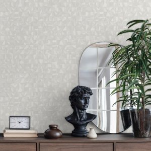 Asymmetrical Design Shimmering Geometric Shapes Wallpaper