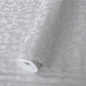 Asymmetrical Design Shimmering Geometric Shapes Wallpaper
