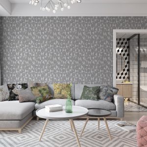 Asymmetrical Design Shimmering Geometric Shapes Wallpaper