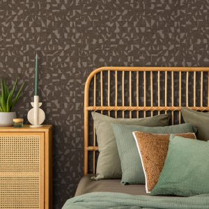 Asymmetrical Design Shimmering Geometric Shapes Wallpaper