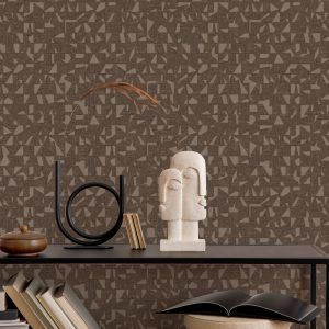 Asymmetrical Design Shimmering Geometric Shapes Wallpaper