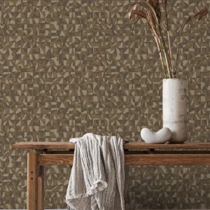Asymmetrical Design Shimmering Geometric Shapes Wallpaper