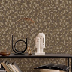 Asymmetrical Design Shimmering Geometric Shapes Wallpaper