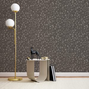 Asymmetrical Design Shimmering Geometric Shapes Wallpaper
