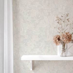 Shiny Rustic Aged Distressed Metallic Wallpaper