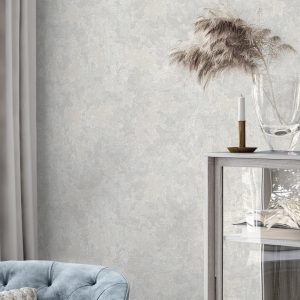 Shiny Rustic Aged Distressed Metallic Wallpaper