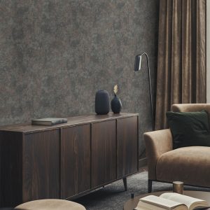 Shiny Rustic Aged Distressed Metallic Wallpaper