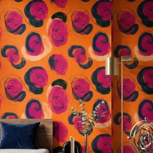 Abstract Wallpaper Bright Orange Background